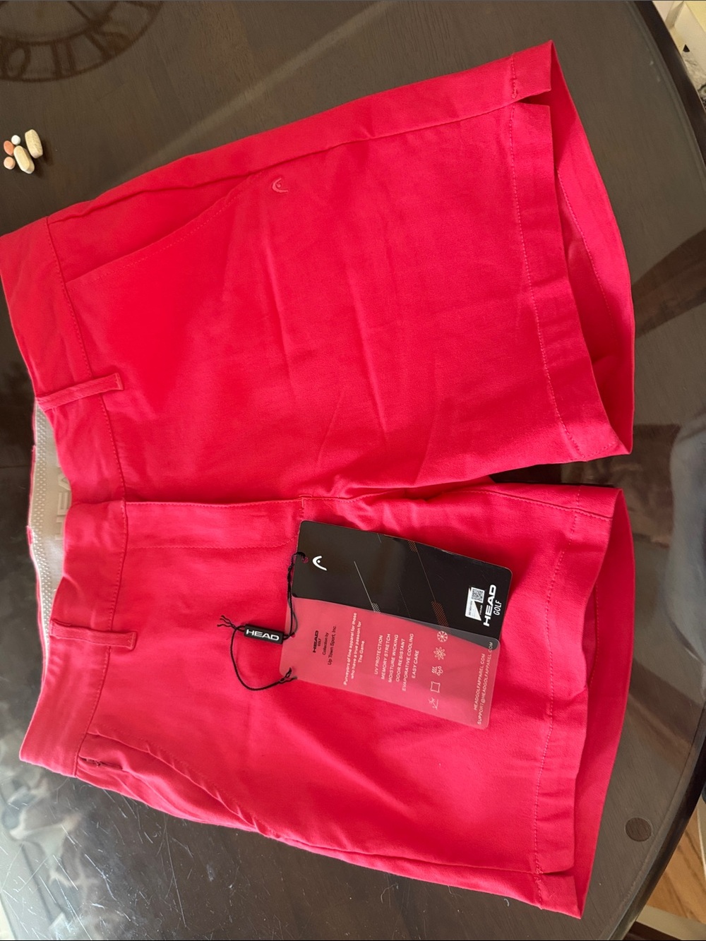 Head Women’s Flat-Front Athletic Shorts in Bright Pink